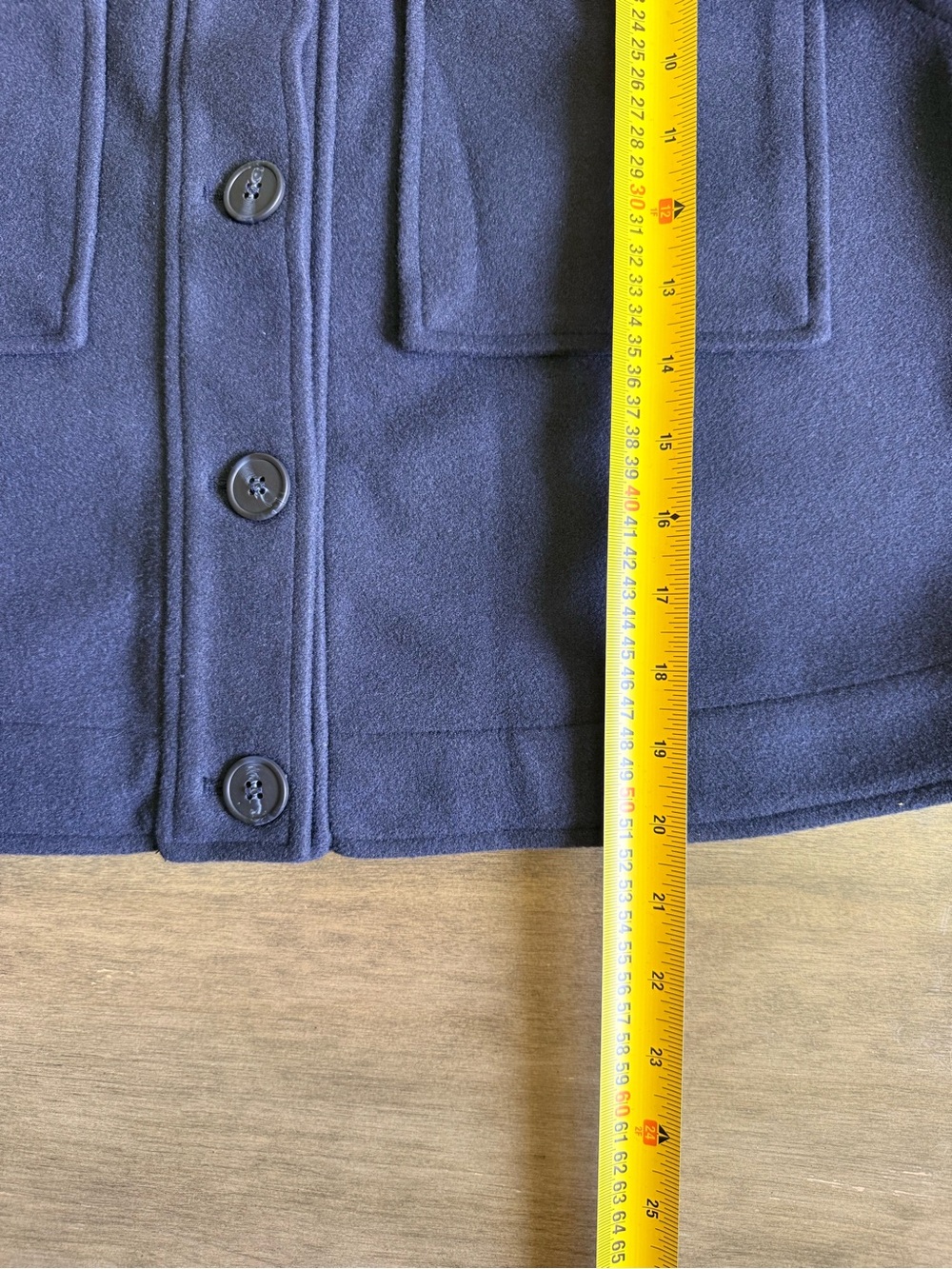 Reitmans Navy Button-Front Jacket - Picture 6 of 6
